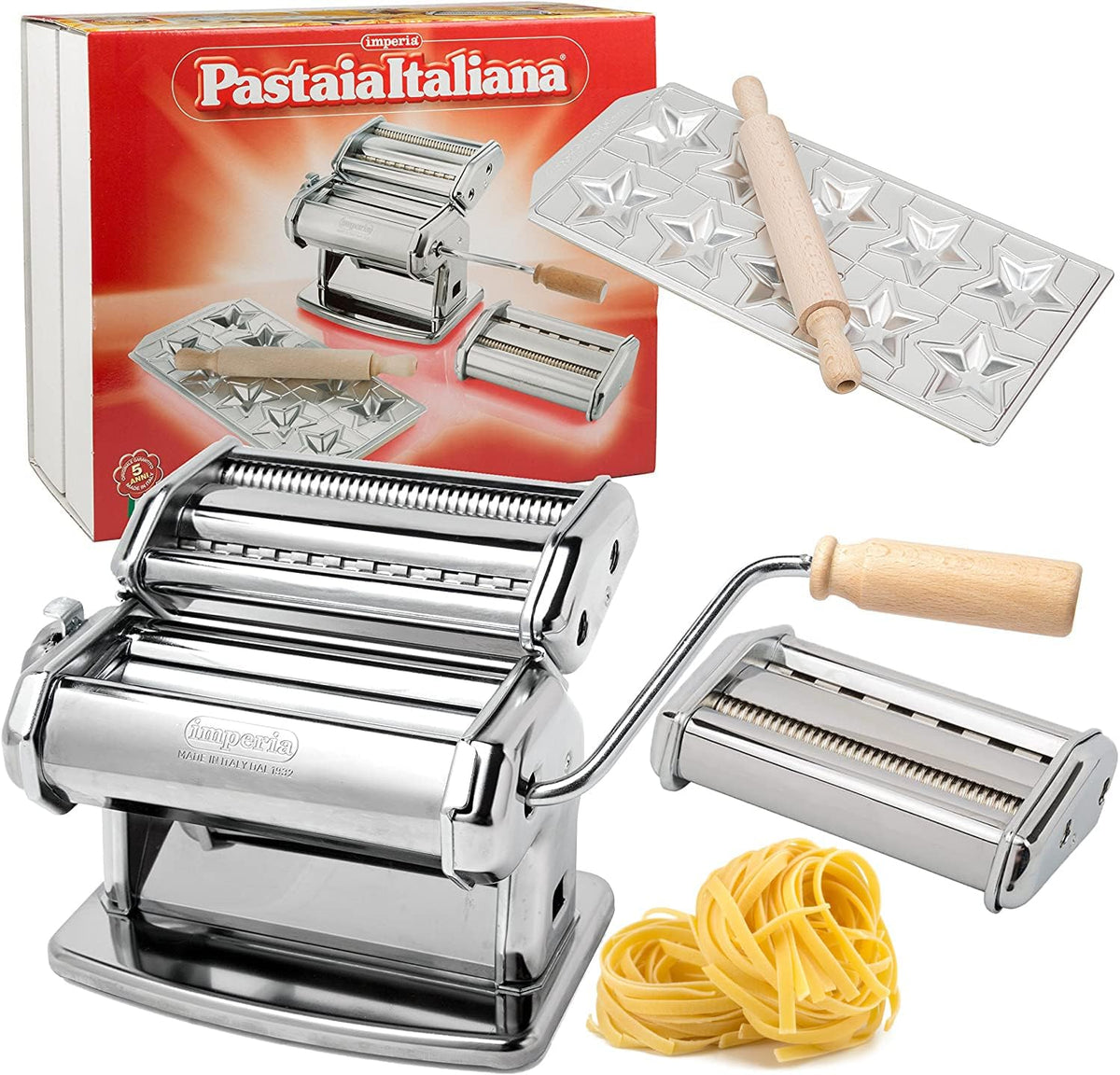 Imperia machine à pâtes, Argenté, IMP508 Acier Chromé