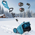 Naturalpowev fraise à neige, 7,6 m, 40 cm, Noir, sans Fil, Souffleuse à Neige avec 2 Batterie 4500 mAh, Portée de projection