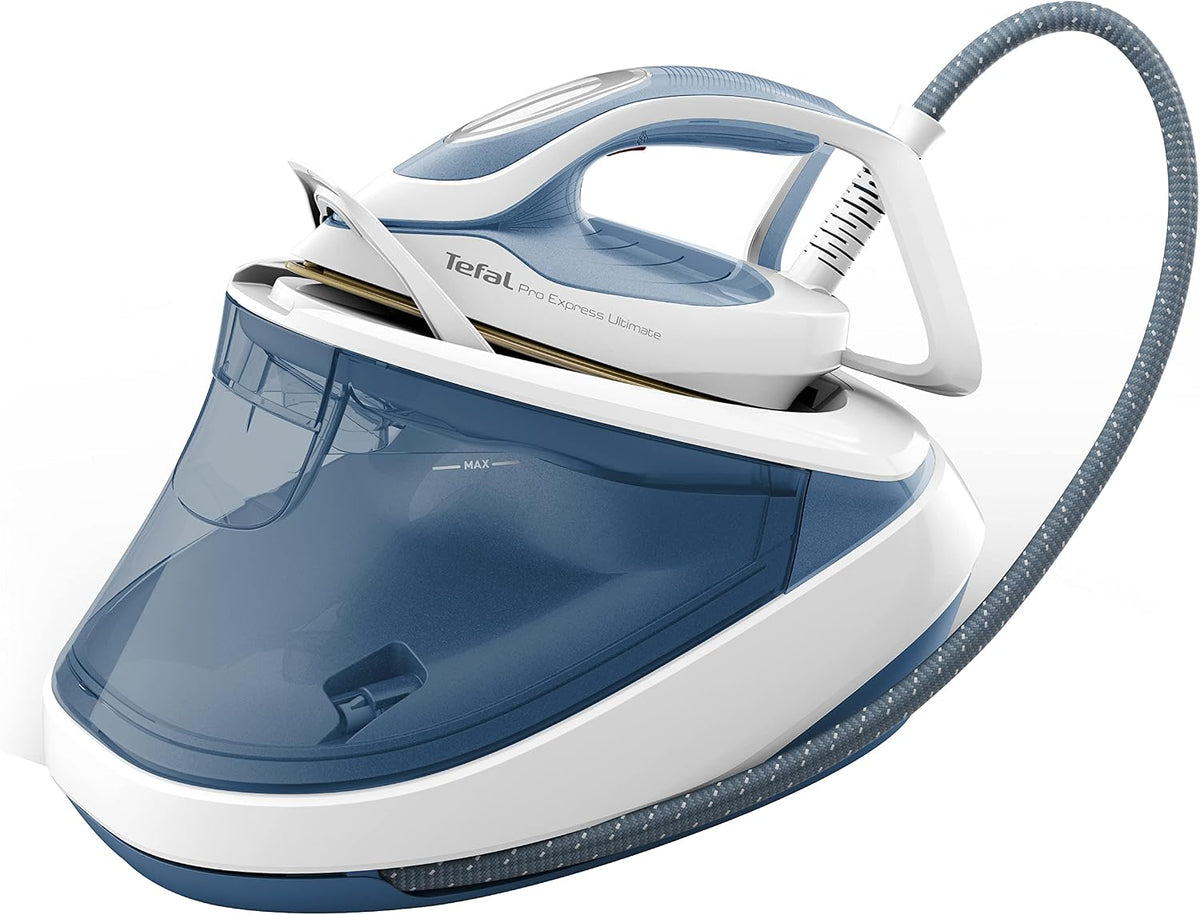 Tefal centrale vapeur, 155 g, 580 g, Noir, GV9710 Pro Express Ultimate, 6 bars de pression de vapeur, Sortie de vapeur constante : /min
