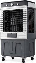 JS Space rafraîchisseur d'air, Env. 50 dB, 120 L, 60 m, 120 cm, Blanc, Évaporatif Professionnel 80/90/, Ventilateur avec Humidificateur