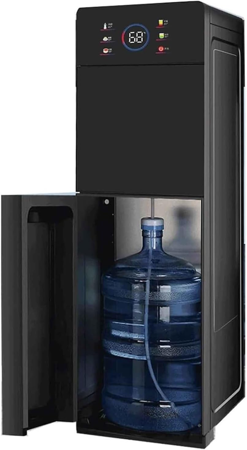 Refroidisseur fontaine à eau, Noir, d'eau sur Pied, Idéale for Bureau, École Et Entreprise, Deluxe Version Eau Chaude Et Froide