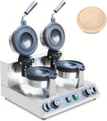Lissontine Machines à gaufres et croques, 25 x 38 x 28 cm/9,84 × 14,96 × 11,02 po, 1300 W, Noir, Machine à Gaufres Rotative UFO