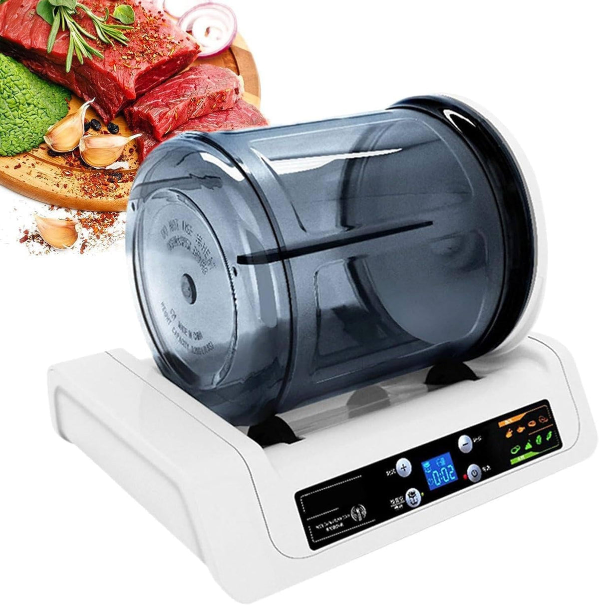 JIANGSS Bains-marie sous vide, 5 L, transparent et respectueux de l'environnement AS, Noir, Marinateur à viande