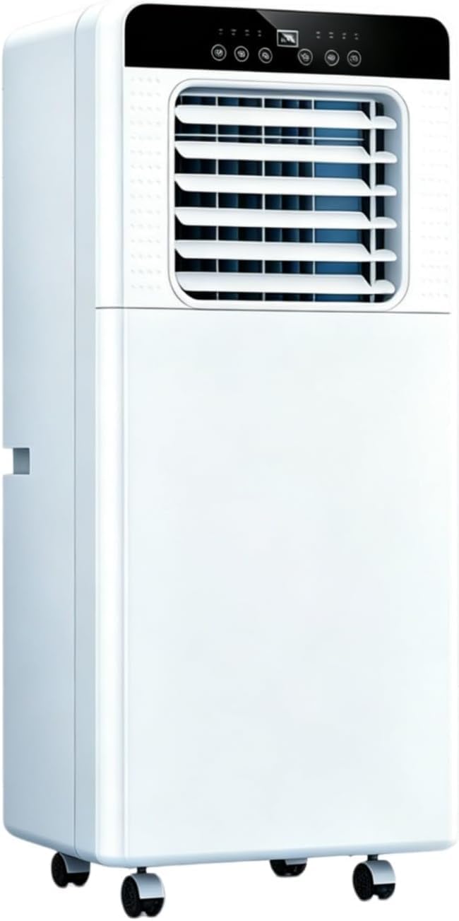 XAXEURLKJ Climatiseurs portables, 12000btu, Blanc, Ventilateur de déshumidification portable silencieux AC