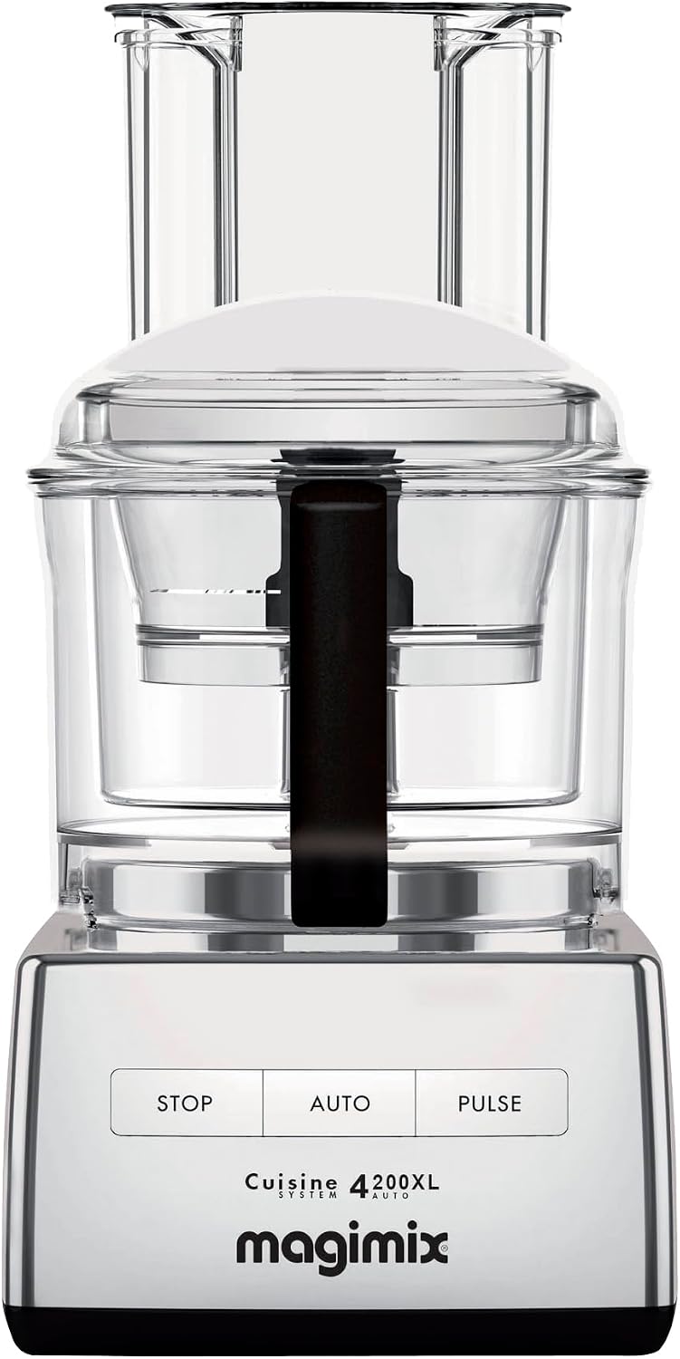 Magimix robot de cuisine, 3 L, Noir, Multifonction - CS 4200 XL, Presse-Agrumes, Chrome Brillant