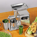 ANGDI Extracteurs de jus à vis simple, 324 x 158 x 226 mm, 200 W, 110 V, 220-240 V, 200 W, Acier inoxydable (composants principaux), Argenté