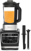 NINJA blender, 1000 W, 1,7 L, Noir, Foodi Chauffant, 10 Programmes HB150EU, Confiture, Smoothie, Brosse et Programme de Nettoyage