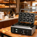 Troqullium gaufrier, 1,55 kW, Noir, Appareil électrique à tartelettes aux œufs, machine commerciale 8 pièces for boulangerie et cuisine domestique