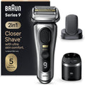 Braun Rasoirs à grille, Marron/Argenté, Series 9 PRO+ 9597cc, Rasoir Électrique Pour Homme, Station SmartCare