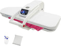 ROGONPDK presse à repasser, 1600 W, 220-240 V, 50/60 Hz., 600 W, 1 l, fer, aluminium, plastique, blanc/noir