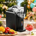 Nuxyyds sorbetière, 398 x 190 x 407 mm / 398 x 380 x 420 mm, 2 L / 2 L x 2, 185 W / 430 W, 2 L, Noir, 7 Programmes Prédéfinis