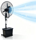 Lsoiup ventilateur sur pied, 260 W, 220 V ~ 50/60Hz, 55 dB (min) – 70 dB (max), 42 L, 71 cm, Blanc, Ventilateur Brumisateur et Eau