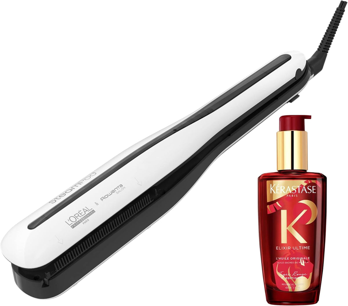 lisseur cheveux professionnel Fers à lisser, Noir, Steampod 3.0 x Kérastase, Edition Limitée Elixir
