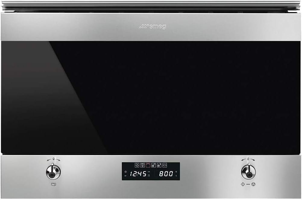 Smeg Classique, Noir, Micro ondes Encastrable MP322X1