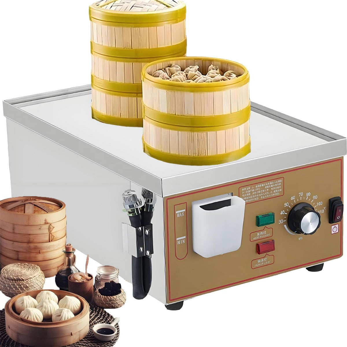 ByBoDi Cuiseurs vapeurs électriques, 48 × 29 × 20 cm Dimensions : 48 x 45 x 20 cm, 48 x 67 x 20 cm, 2 000 W, 3 000 W, 4 000 W, 110 V/220 V, 220 V