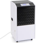 GOPLUS déshumidificateur, 42 x 42,5 x 81,5 cm (L x l x H), 220-240 V/50Hz, 118 L, 790 m, Métal, PVC, Blanc, Industriel1300 W