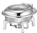 Milageto Buffets chauffants, Argenté, Support De Luxe Chauffage Électrique À Compartiment
