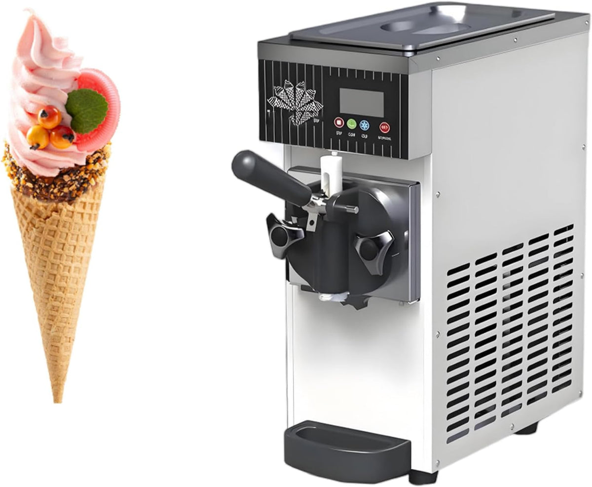 PweKzxt sorbetière, 5 Kg, Acier inoxydable, Blanc, Machine à Glace à L'Italienne, Professionnelle Et Domestique