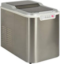 Kitchen Chef machine à glaçons, 140 W - 220-240 V., 140w, 12 kg, Argenté, /24h Avec Nettoyage Automatique Inox - YT-E-005B1
