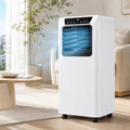 climatiseur portable QINLIGAO, 9000 BTU, 9000 BTU, Blanc, Climatiseur Mobile Autoportant 7000/ Auto-Évaporant avec Télécommande