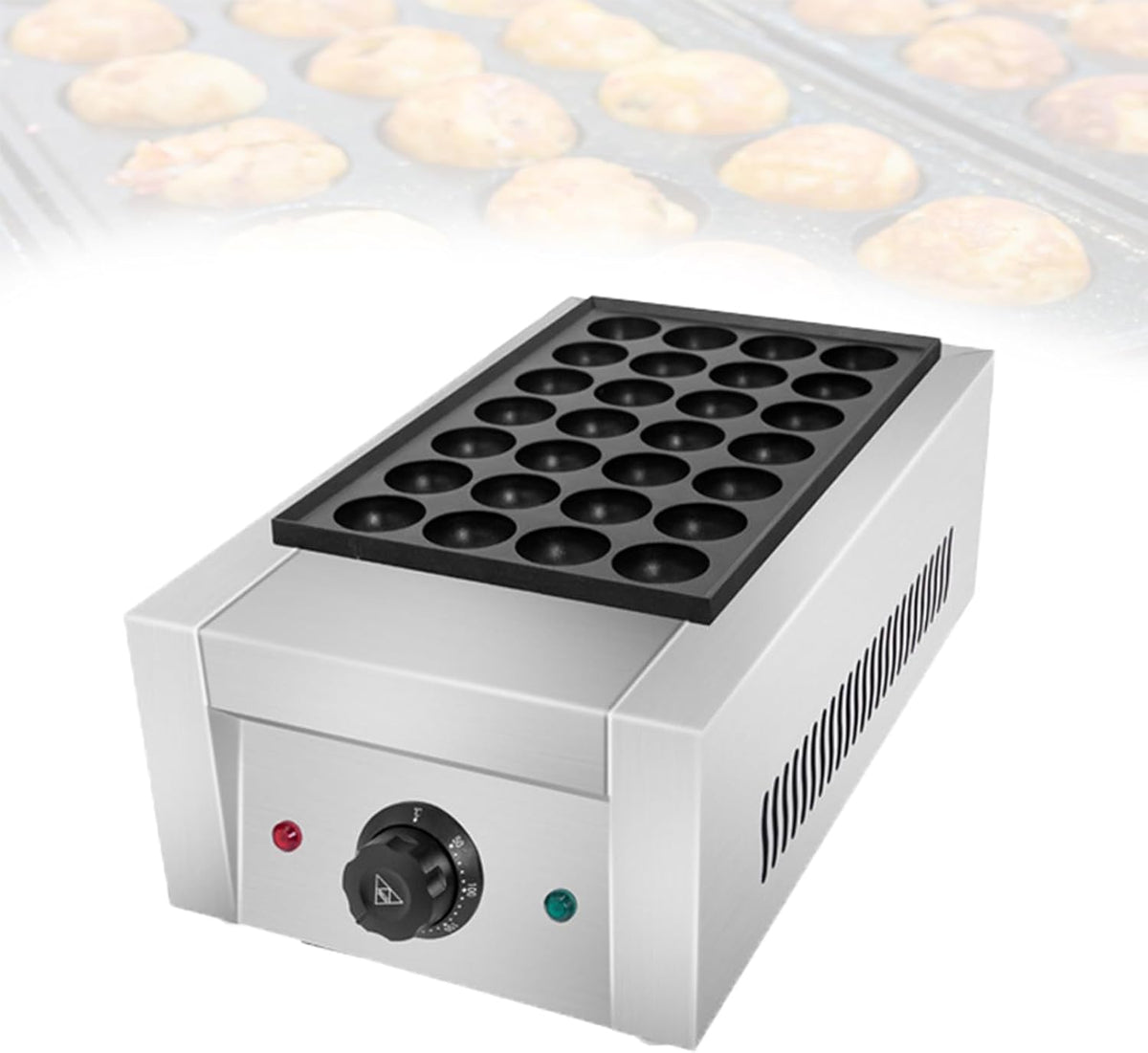WCXTY Machines à gaufres et croques, Noir, Machine à Mini Pancakes