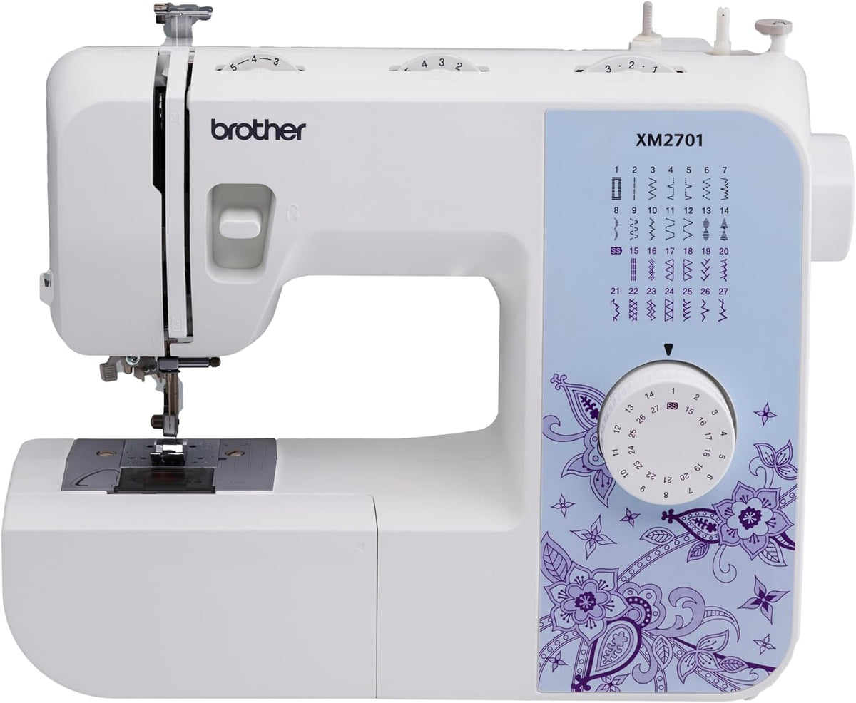 Brother machine à coudre, Gris, XM2701S (Exclusive Edition), 27 Points différent, Facile pour Débutants, Portable