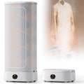 Cplsntaeam Séchoirs à vêtements, Blanc, Sèche-Linge Portable, Machine à Repasser à Vapeur, Circulation d'air Chaud à 360 °