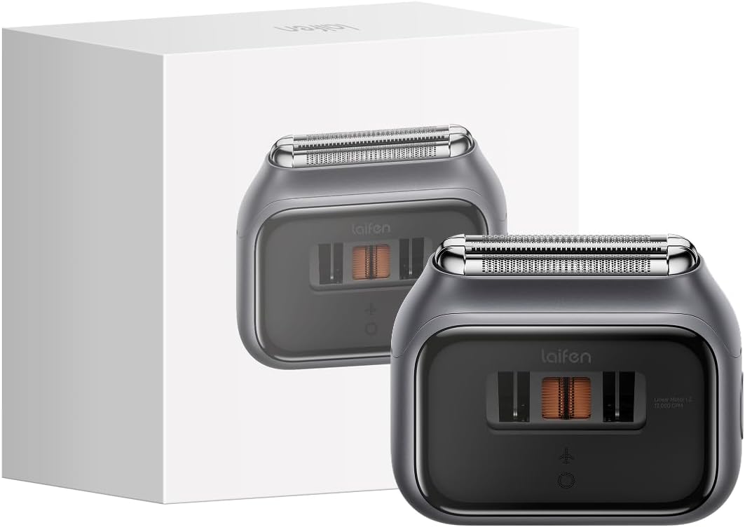 Laifen Rasoirs à grille, Gris, P3 Pro Rasoir Électrique pour Homme, Auton 100min