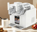 ZXSYYDS Machines à granité, 2 Litres, Blanc, Machine à Granita à Double Cuve, Sans Glace, Cocktails Glacés Et Glaces à L'italienne