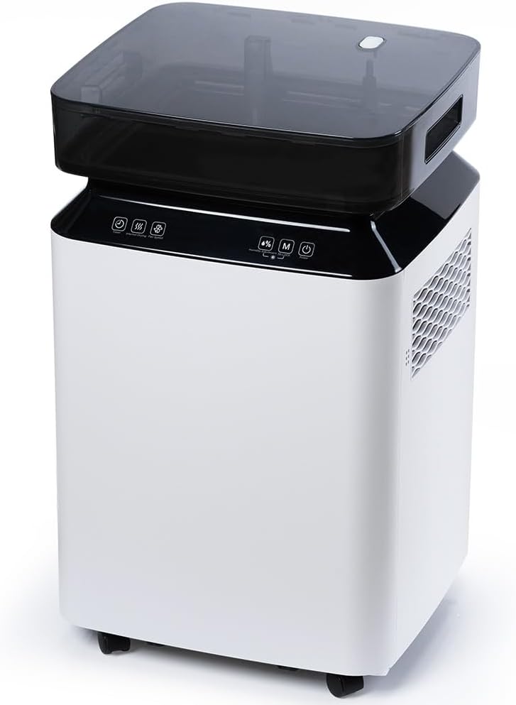 katenpo déshumidificateur, 80 L, 170 m, 46 dB, Blanc, Électrique Grande Capacité: /Jour Grande Capacité, Couvre ²