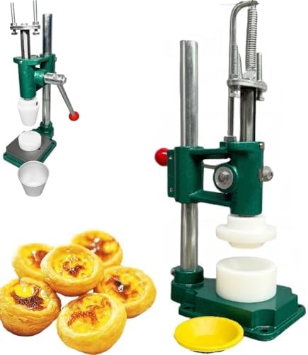 Machine Machines à pâtes manuelles, Noir, à tartelettes à la crème Anglaise, Presse-Tarte Manuel pour la Cuisson des tartes et des gaufres