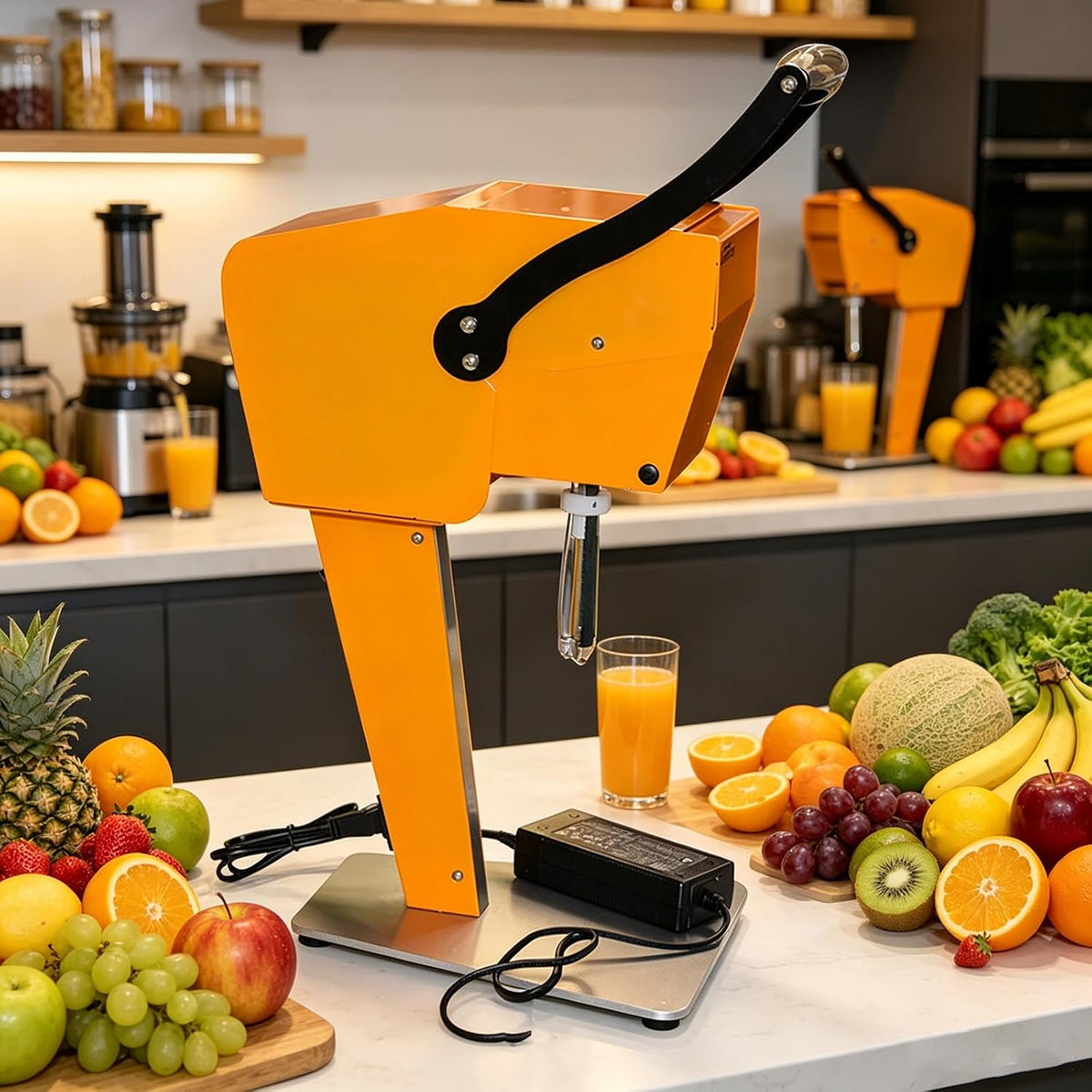 MObyat Électroménager spécialisé, 210 x 297 x 535 mm, 48 W, Argenté, Extracteur De Jus Professionnel, en Acier Inoxydable