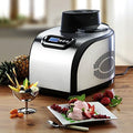 KLAISER sorbetière, 150 W, Noir, W40 Turbine à Glaces professionnelle Puissance Avec Livre de 62 Recettes