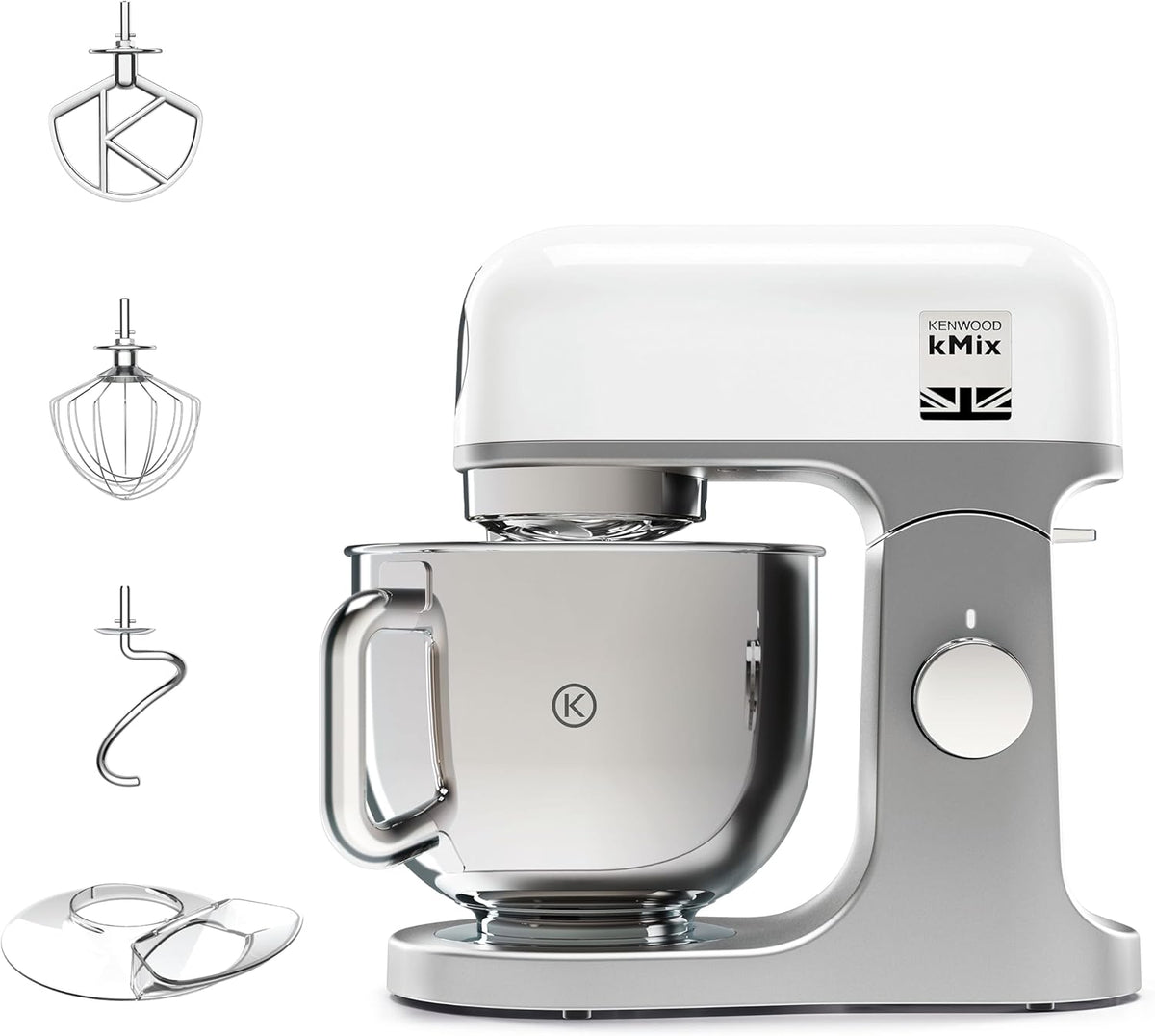 Kenwood robot pâtissier, 1000 W, 5 L, Blanc, KMX750WH
