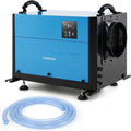 COSTWAY déshumidificateur, 52 x 35,5 x 35 cm/58 x 38 x 36 cm (L x l x H), ≤58 dB, 58,5 L, Tôle, ABS, Bleu/Blanc, Industriel ( /Jour