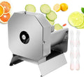 OLSKFUH trancheuse électrique, ronde/carrée, 26 x 28 x 36 cm / 10,2 x 11 x 14,1 pouces, 1,25 Cm, Argenté, Professionnelle pour Fruits Et Légumes