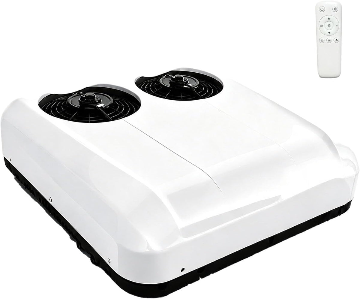 DUMIPME Climatiseurs portables, 24 V, Blanc, Climatiseur de Toit Silencieux pour Camping-Car, Caravane