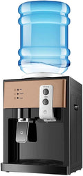 ERSINIAN fontaine à eau, Noir, électrique à Chargement par Le Haut, Mini- avec réfrigération et Chauffage