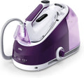 Braun centrale vapeur, 145 g, 2 L, 2400 W, Marron/Violet, CareStyle 5 - Puissante, Fer à Repasser Vapeur avec Technologie FreeGlide 3D