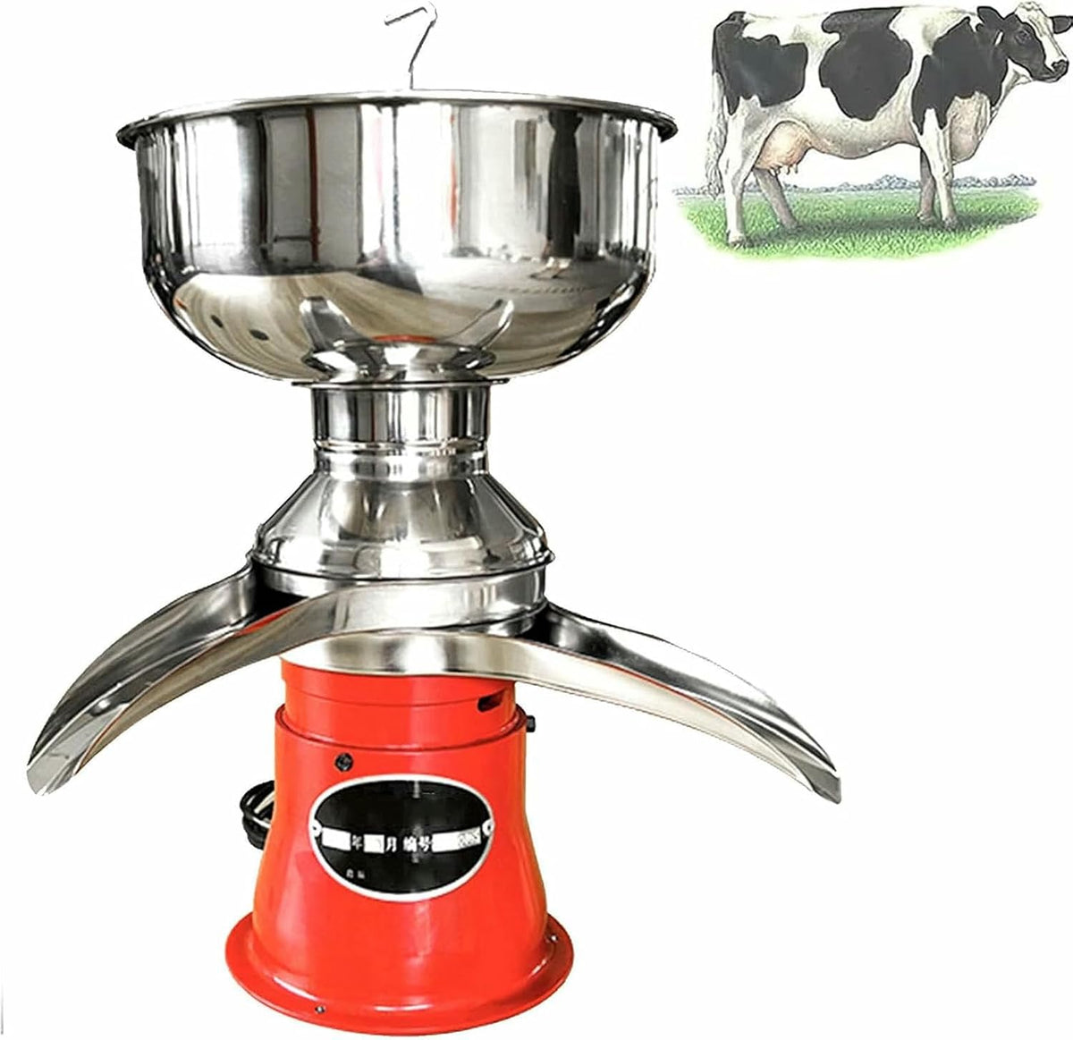 MJMLUCK centrifugeuse, Noir, Écrémeuse électrique, Professionnelle, Lait de Vache, chèvre et de chamelle