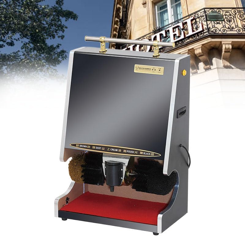 WEIMILOR Cirages pour chaussures, 50 * 29 * 81 cm, Noir, Cireuse à Chaussures à Induction entièrement Automatique pour hôtel