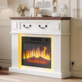 YITAHOME Cheminées électriques, 2000 W, Noir, Cheminée Electrique Effet Flamme 3D, Chauffage, Cheminee decorative