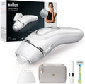 Braun épilateur à lumière pulsée, Marron/Blanc/Argenté, Silk·expert Pro 3, Épilation Semi-Définitive Des Poils