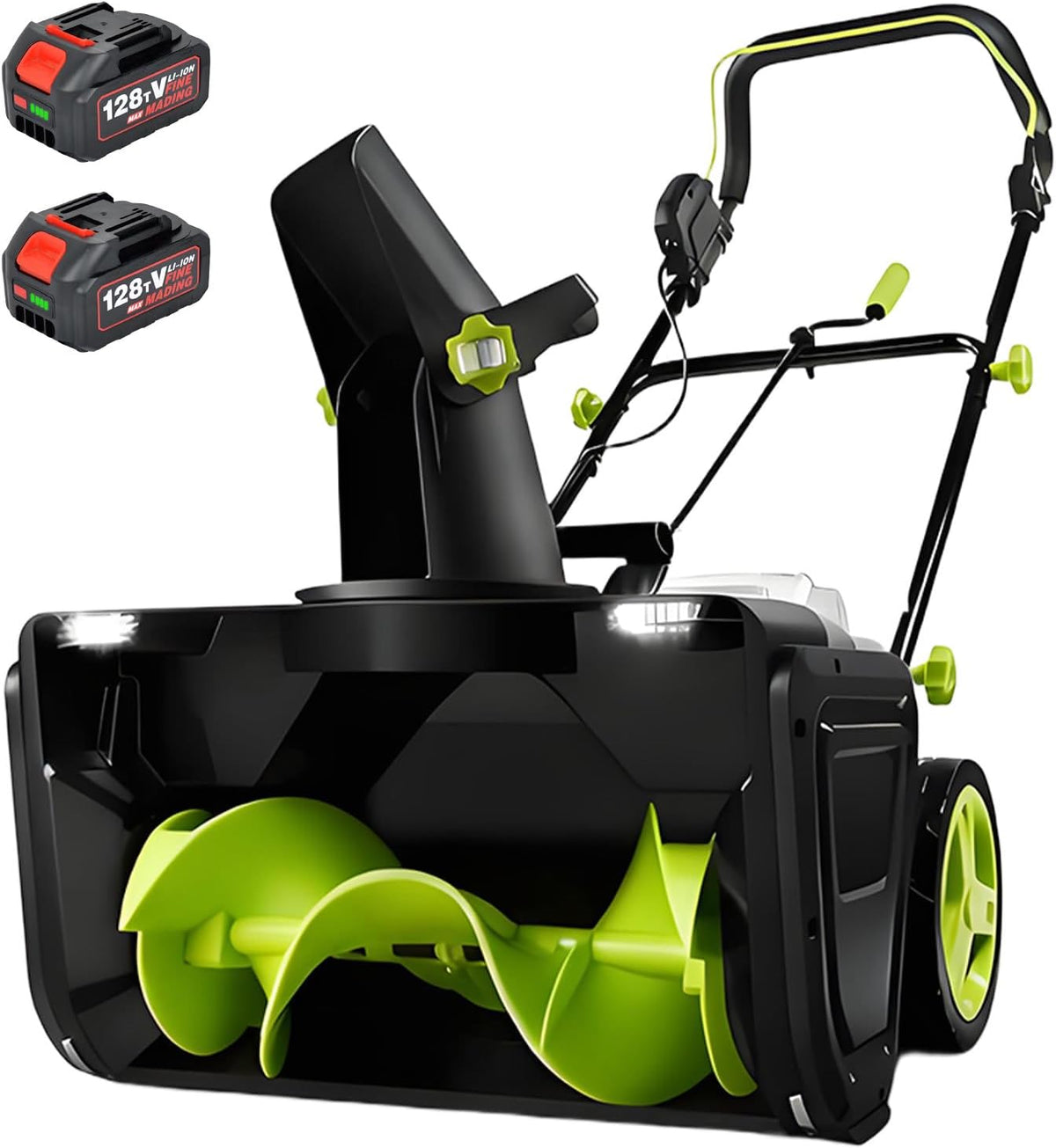 BANGBANGJI fraise à neige, 690 W, 40 V, 500 W, 50 cm, 25 cm, Noir, Souffleuse à Neige sans Fil, souffleuse à Neige électrique 3