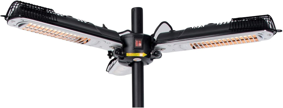 Mi-Heat Appareils de chauffage extérieur, 2000 W, 16 m, Noir