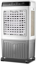 Climatiseur climatiseur portable, Blanc, portable sans fenêtre, rafraîchisseur d'air par évaporation, 3 vitesses et 3 modes