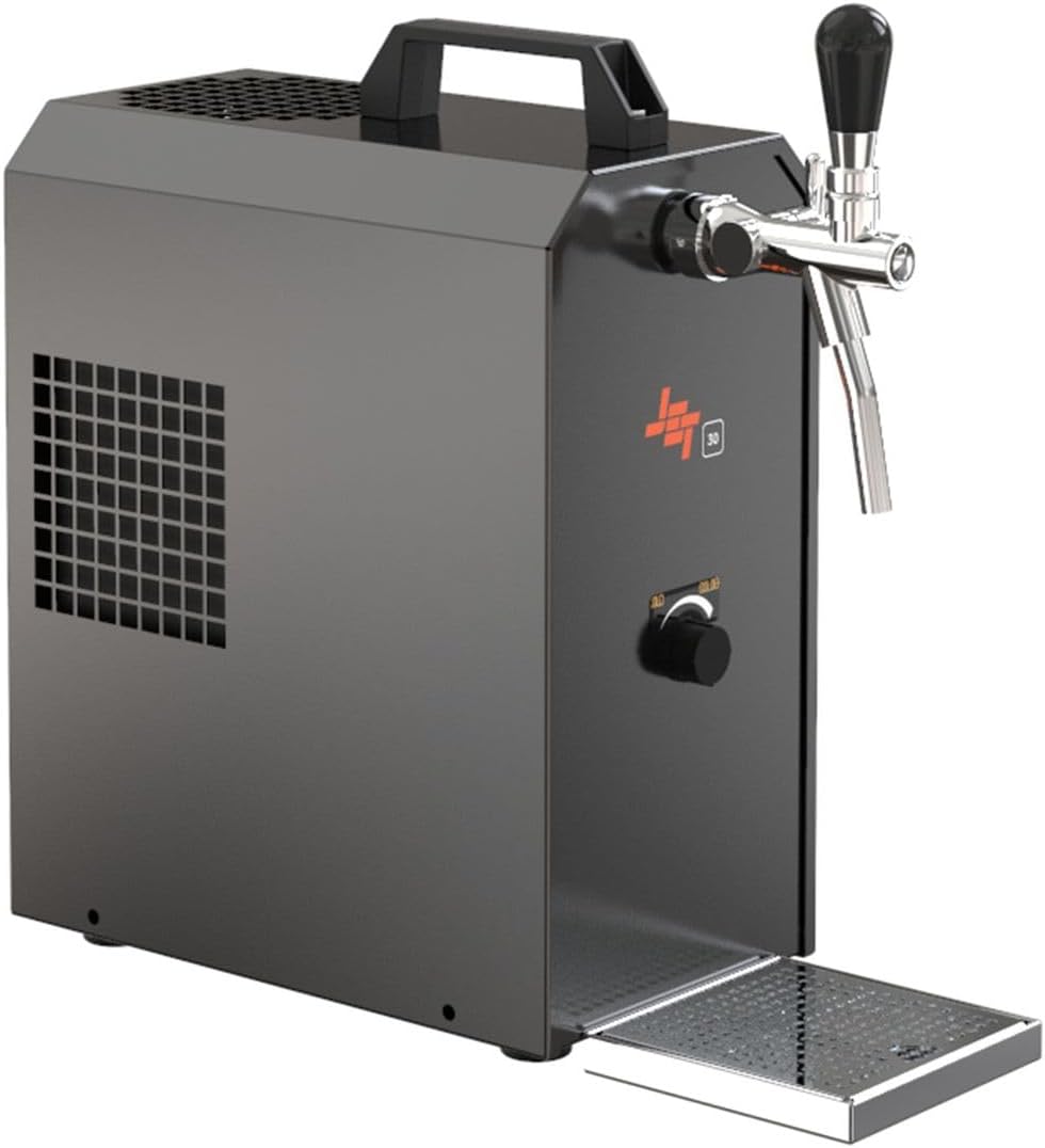 ich-zapfe.de Tireuses à bières, L /P / H / 167/281 / (y compris égouttoir) / 368 mm, 230 V, 50 Hz, 267 W, 1.16A, 30 litres, Noir, Caisse de bière /h