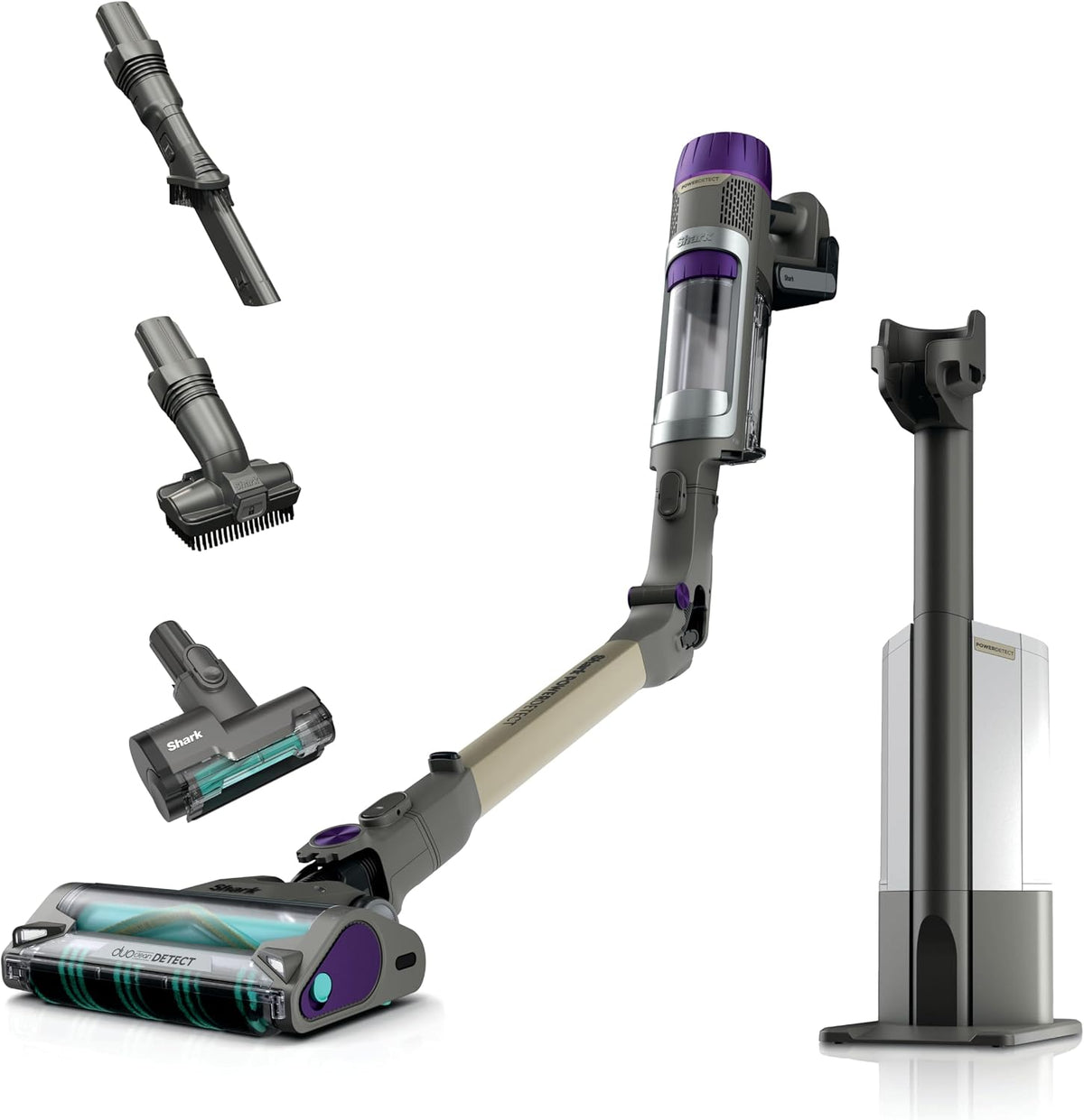 Shark Aspirateurs balais et balais électriques, 2 L, Gris, PowerDetect Clean & Empty Aspirateur sans Fil Puissant IP3251AMZEUT