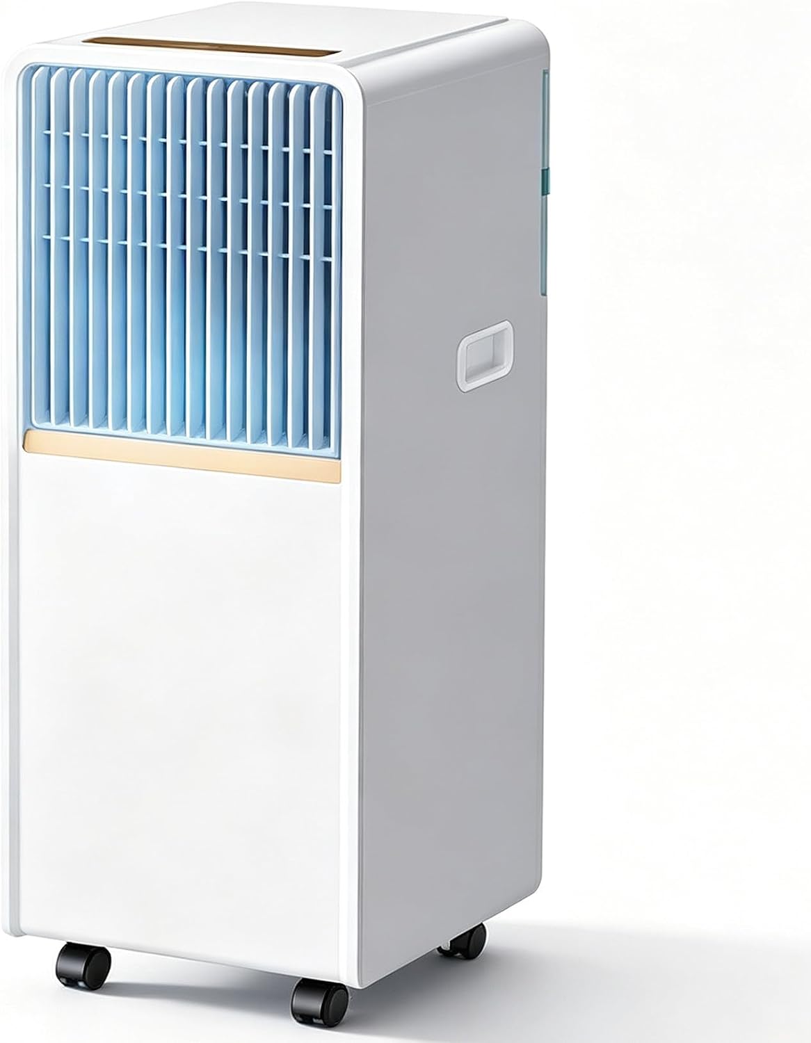 GerCxxly climatiseur portable, 285 x 335 x 698 mm, 220 V/50 Hz, 14000 BTU, 35 m, ABS, Blanc, Climatiseur Mobile Puissant