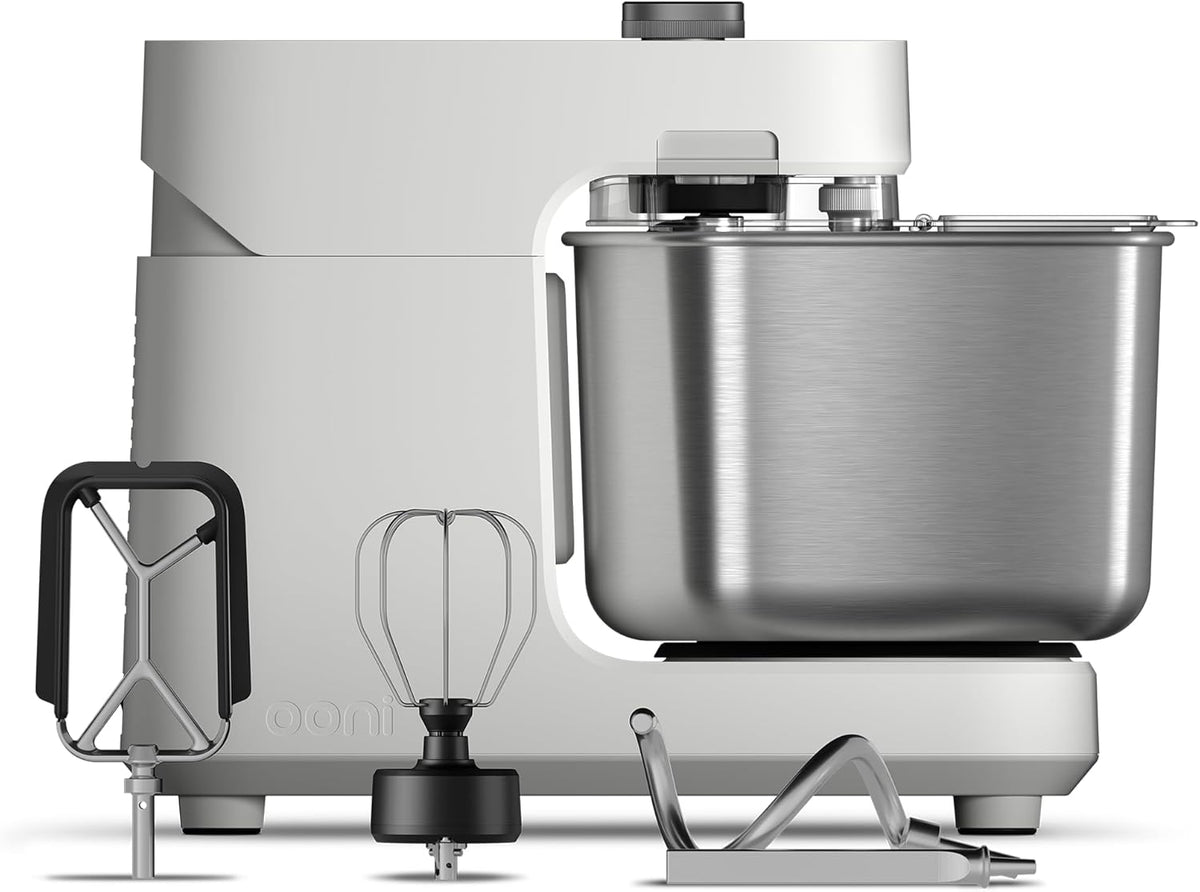 Ooni robot de cuisine, 7,3 L, Blanc, Halo Pro Pétrin Spirale Professionnel, & Machine à Pétrir avec Accessoires